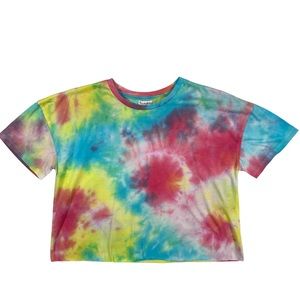 Love, Fire NWT Girls XL Watercolor Tye Dye Short T-Shirt